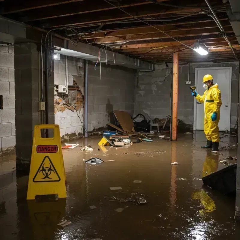 Flooded Basement Electrical Hazard in Catahoula Parish, LA Property